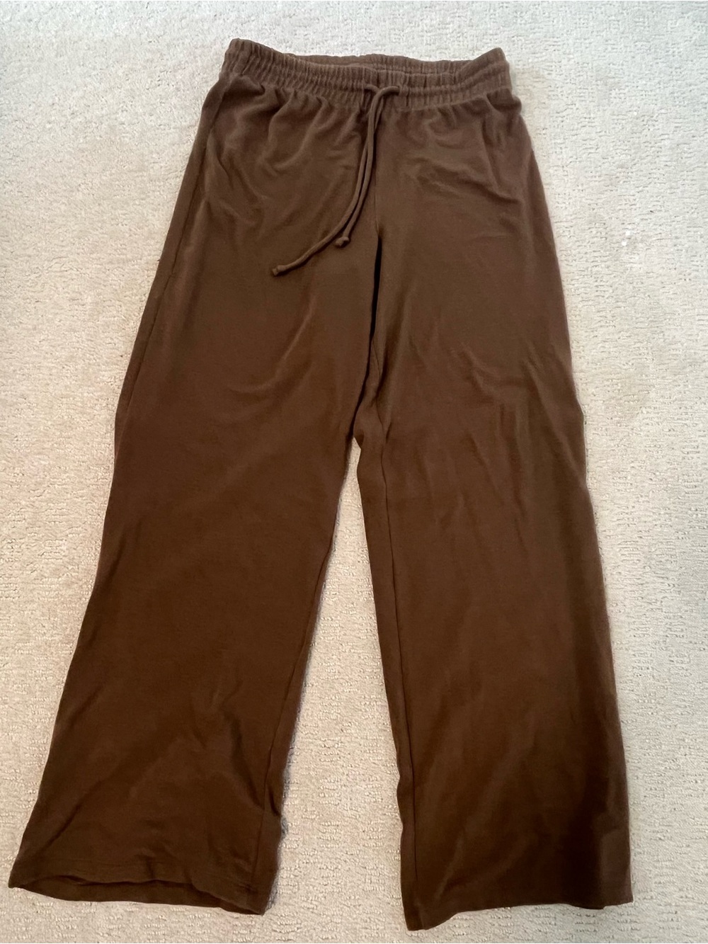 Wilfred (Aritzia) Brown Wide Leg Lounge Pants